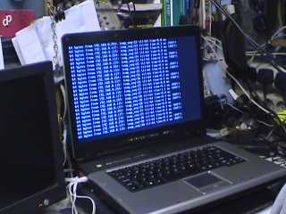 The LTSP server laptop in mission control