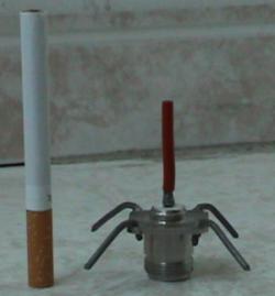 The omni directional antenna, with a cigarette for scale.