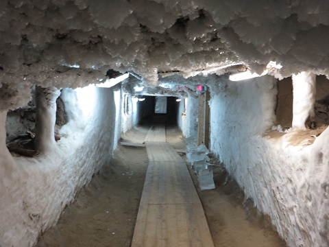 Frozen cavern in the Underground Laboratory at Yakutsk Permafrost Institute