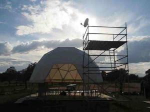 The geodesic dome at TCS Extremadura